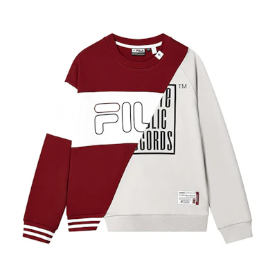 FILA Mihara Yasuhiro Letter Logo Patchwork Sweatshirt Grey () F11M313203F-GY