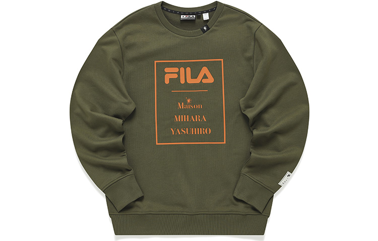 FILA Mihara Yasuhiro Logo Graphic Sweatshirt Deep Green F11M143209F-DG