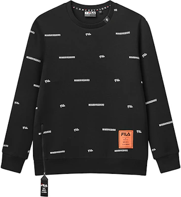 FILA x Mihara Yasuhiro Logo印花寬鬆款黑色套頭衛衣 F71M118205F-BK Order FILA x Mihara Yasuhiro Logo印花寬鬆款黑色套頭衛衣 F71M118205F-BK