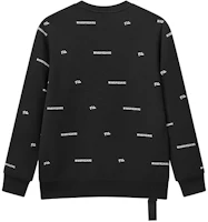 Lookbook FILA x Mihara Yasuhiro Logo Print Oversized Pullover Sweatshirt Black F71M118205F-BK