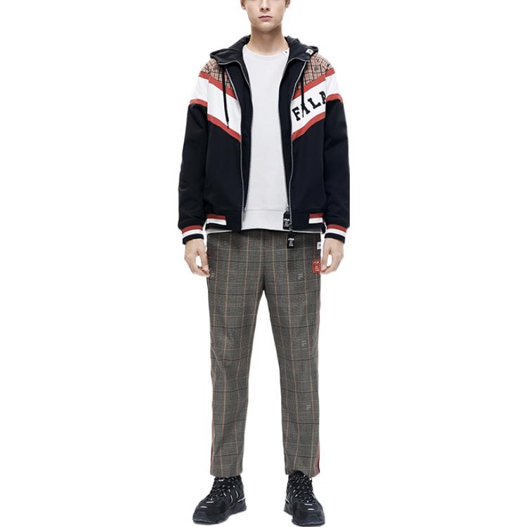 FILA MIHARA YASUHIRO Logo Printed Colorblock Hoodie Jacket Black Men’s F11M213702F-BK 圖 4