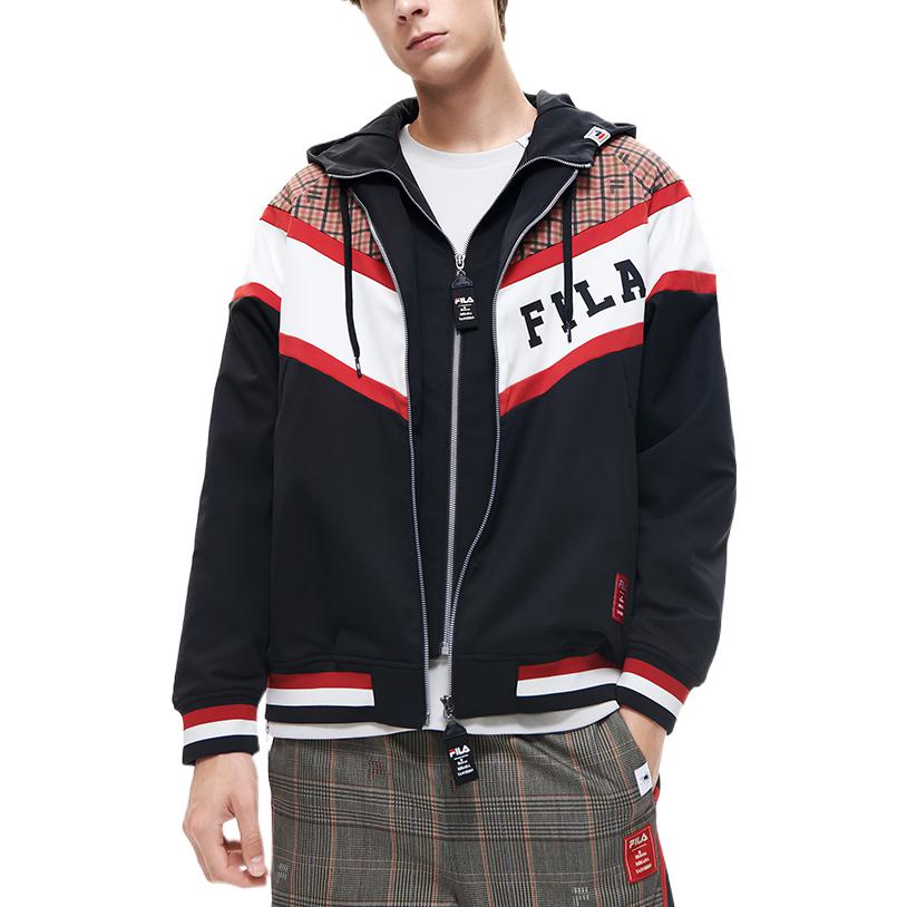 FILA MIHARA YASUHIRO Logo Printed Colorblock Hoodie Jacket Black Men’s F11M213702F-BK 圖 6