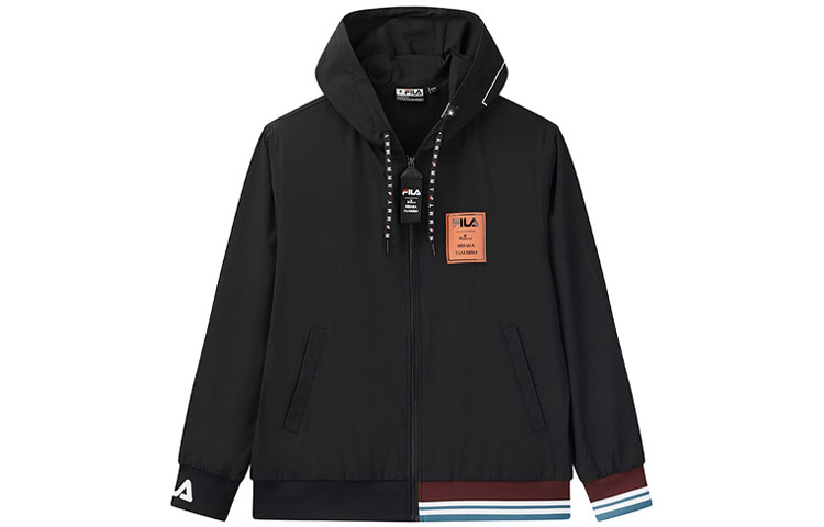 FILA MIHARA YASUHIRO Loose Fit Woven Hooded Jacket Collection F71M048504F-BK