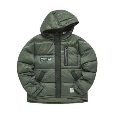 FILA MIHARA YASUHIRO Olive Green Waterproof Insulated Puffer Jacket Men. F11M143903F-KK