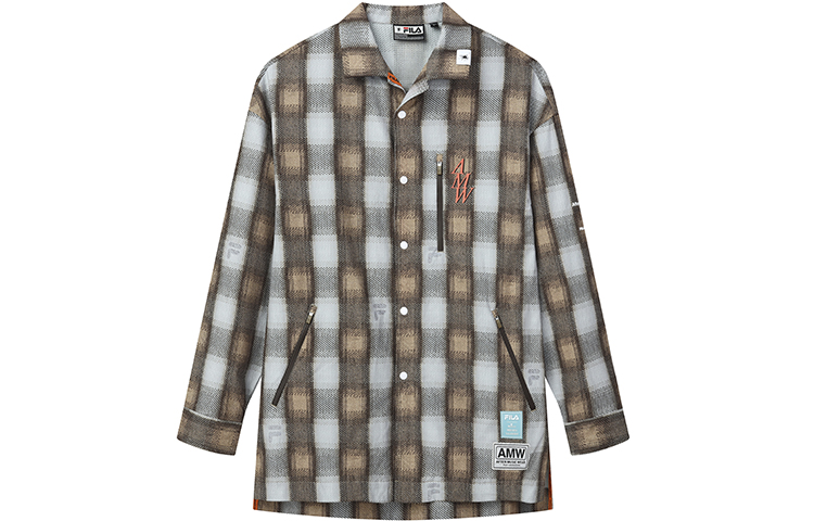 FILA Mihara Yasuhiro Olive Yellow Casual Sports Woven Jacket F11M133703F-YE