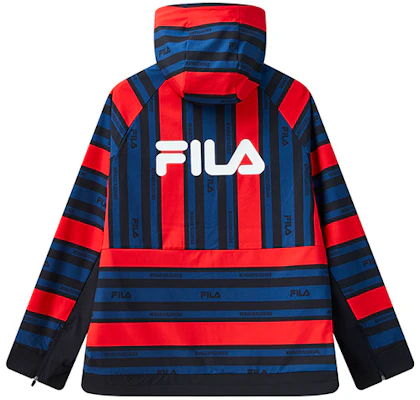 FILA x 三原康裕 紅藍條紋防風外套夹克衫 F71M118702F-RD Lookbook FILA x 三原康裕 紅藍條紋防風外套夹克衫 F71M118702F-RD