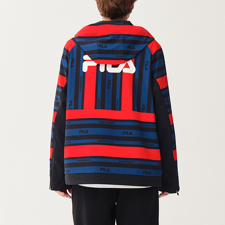 Purchase FILA x 三原康裕 紅藍條紋防風外套夹克衫 F71M118702F-RD