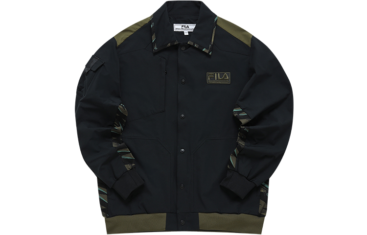 FILA MWM FILAFUSION WM Casual Fashion Versatile Woven Jacket Black Men T11M217710F-BK