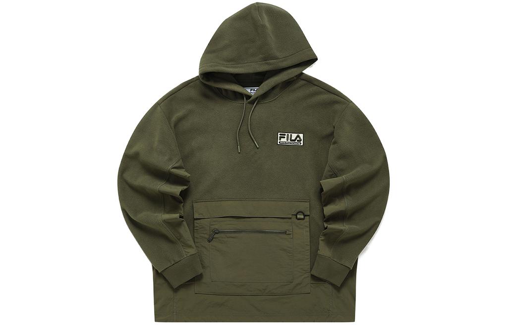 FILA MWM White Mountaineering Collab Green Loose-fit Hoodie for Men T11M217206F-KK