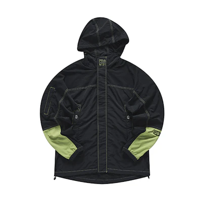 FILA N°21 Loose Fit Black Woven Hooded Jacket T11M329703F-BK