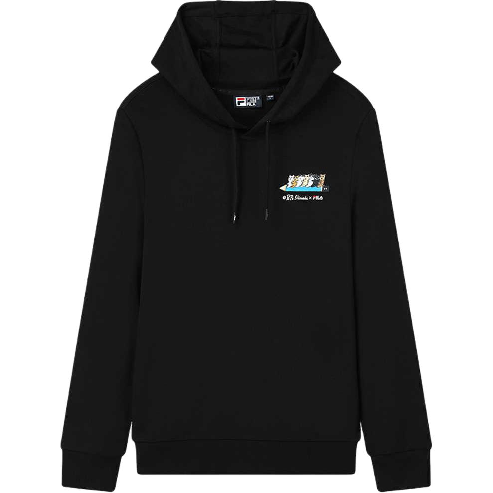 FILA Pepe Shimada Logo Graphic Black Cat Sweatshirt Black F11M133299F-BK