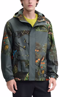 FILA x Rousseau 復古綠色男款寬鬆版全印花連帽外套 F11M448705F-ZA Lookbook FILA x Rousseau 復古綠色男款寬鬆版全印花連帽外套 F11M448705F-ZA