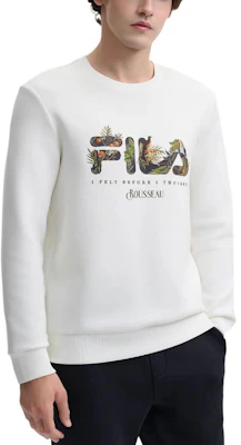 FILA x Rousseau 經典系列 白色氧氣美式風格長袖運動衫 F11M448219F-WT Lookbook FILA x Rousseau 經典系列 白色氧氣美式風格長袖運動衫 F11M448219F-WT