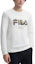 Lookbook FILA x Rousseau 經典系列 白色氧氣美式風格長袖運動衫 F11M448219F-WT