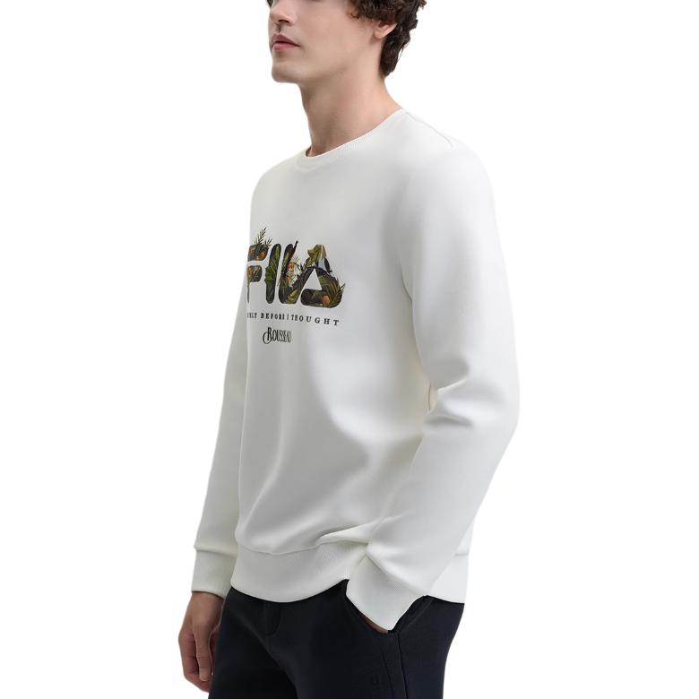 Purchase FILA x Rousseau 經典系列 白色氧氣美式風格長袖運動衫 F11M448219F-WT