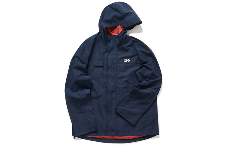 FILA Staple Navy Blue Casual Sport Hoodie Jacket Collaboration T11M014706F-NV