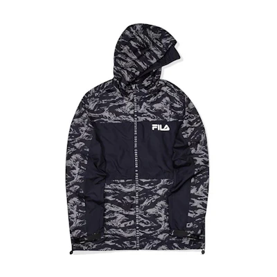 FILA STAPLE Windbreaker Jacket Gray Casual Athletic Collaboration T11M034704F-BK