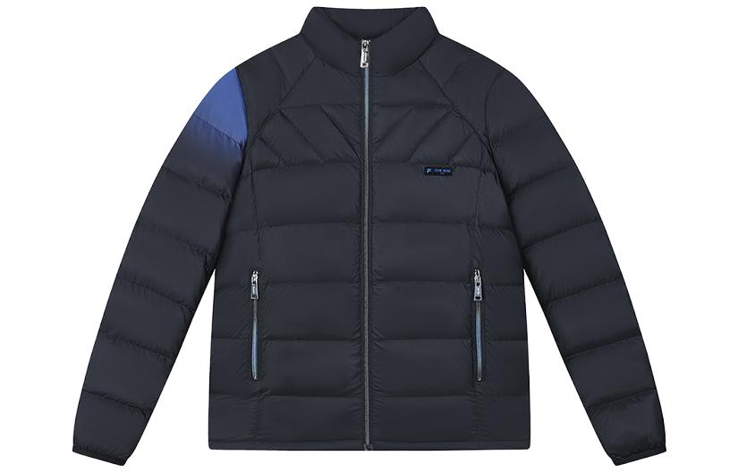 FILA TEAM WANG Fusion Black Unisex Down Jacket Casual Long Sleeve Collaboration T11U349909F-BK