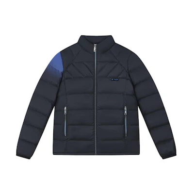 FILA TEAM WANG Fusion Black Unisex Down Jacket Casual Long Sleeve Collaboration T11U349909F-BK