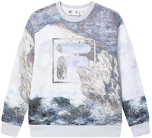 FILA x THE MET Collaboration Logo Pullover Sweatshirt Oil Painting Print Men F11M348220F-ZA FILA x THE MET Collaboration Logo Pullover Sweatshirt Oil Painting Print Men F11M348220F-ZA