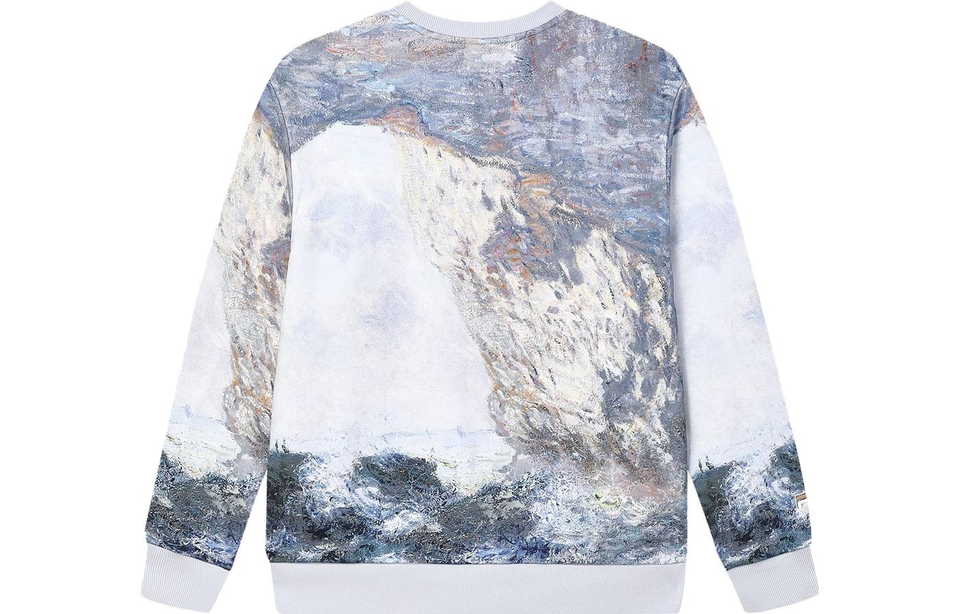 Lookbook FILA x THE MET聯名Logo印花油畫設計男性圓領衛衣 F11M348220F-ZA