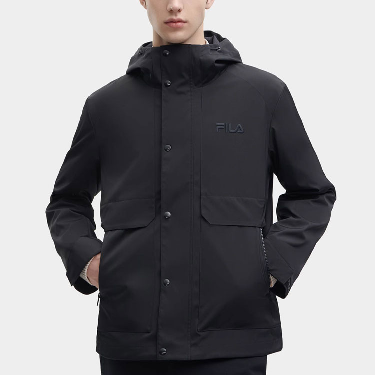 FILA THE MET Collaborative  Black Zip-Up Hoodie Jacket. F11M348701F-BK 圖 5