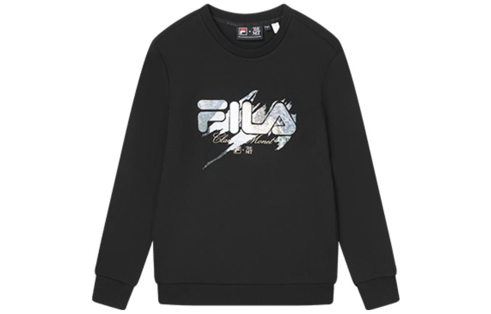 FILA THE MET Heritage Crewneck Pullover Sweatshirt Black () F11M348217R-BK
