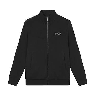 FILA The Met Monet Series Black Knitted Jacket for Men F11M348501R-BK