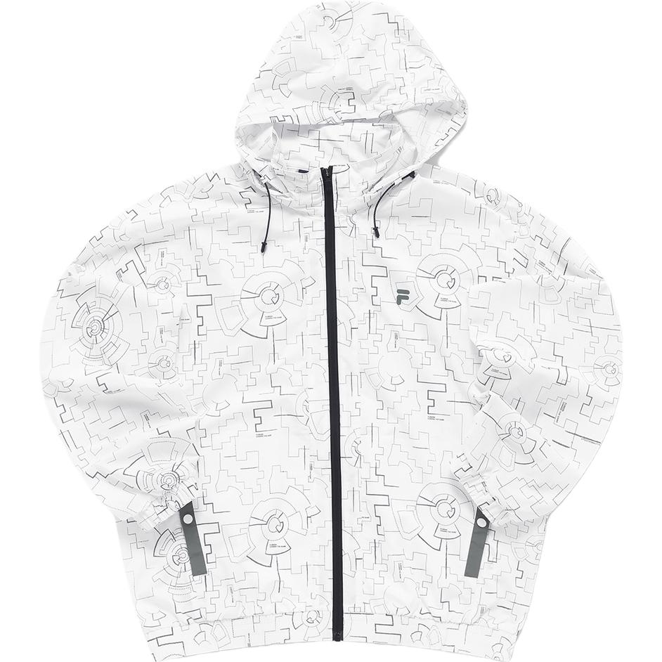 FILA Trendy Loose Fit Knit Hoodie Jacket Men’s White T11M331701F-WT