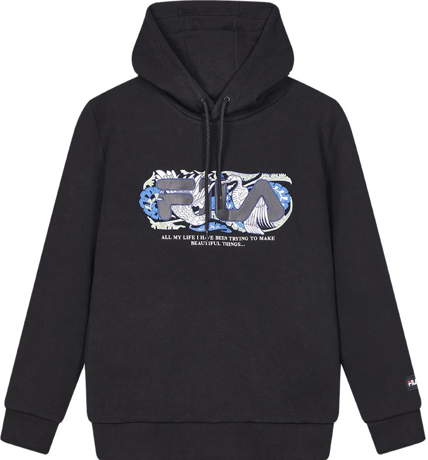 fila-x-v-and-a-morgan-series-black-vintage-hoodie-with-floral-bird-logo-print-f11-m418207-f-bk