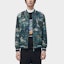 Shop FILA x Van Gogh Museum 2.0 Peacock Green Logo Print Casual Jacket. F11M318703FZA
