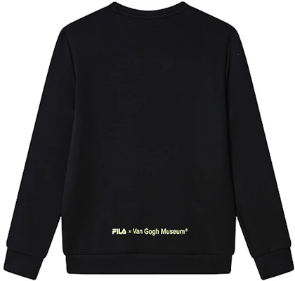 FILA x 梵谷博物館 2.0 黑色LOGO圖案男款連帽衛衣 F11M318215F-BK Lookbook FILA x 梵谷博物館 2.0 黑色LOGO圖案男款連帽衛衣 F11M318215F-BK