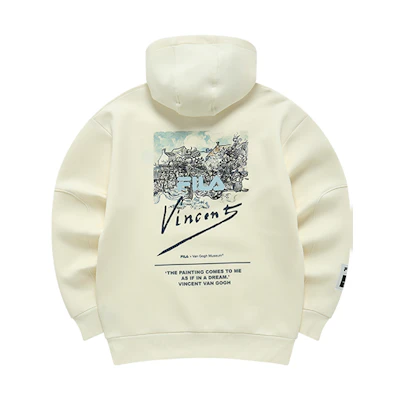 FILA Van Gogh Museum Printed Knit Pullover Sweatshirt Men’s Pale Green F11M218203F-IV