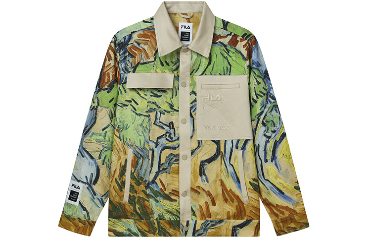 Order FILA x Van Gogh SS22  Jacket All-Over Print Casual Sportswear. F11M228704F-ZA