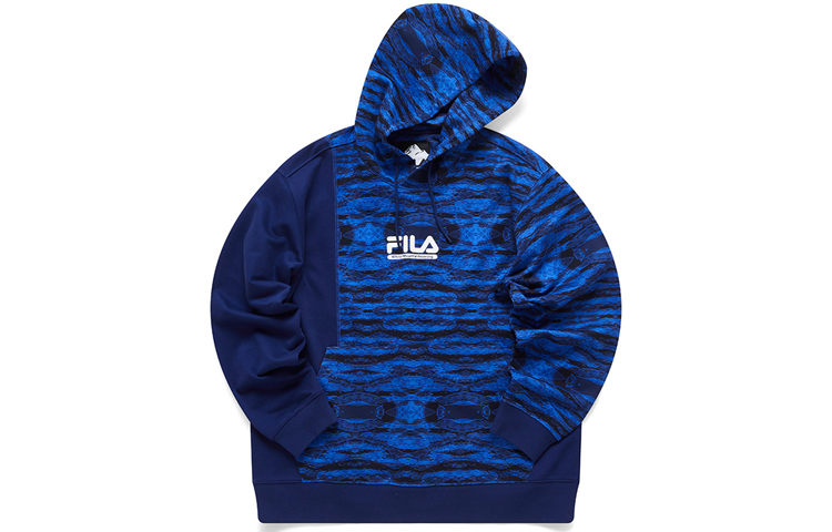FILA White Mountaineering Deep Purple Blue Hoodie - Fashion Collab T11M117204F-BU