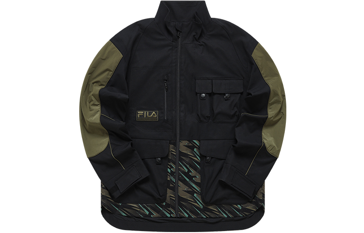 FILA White Mountaineering Functional Multi-Pocket Outdoor Jacket Black T11M217702F-BK