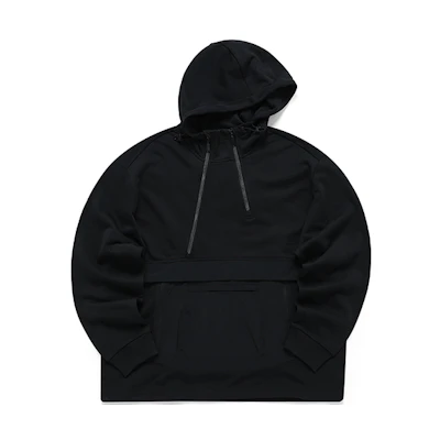 FILA White Mountaineering Half-Zip Loose Fit Hoodie Black () T11M147206F-BK