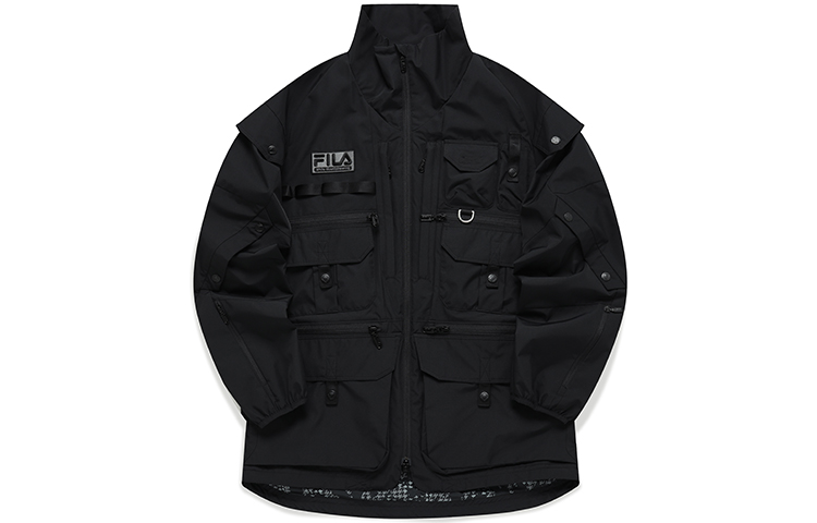 FILA White Mountaineering Multi-Pocket Outdoors Jacket Deep Black T11M147703F-BK