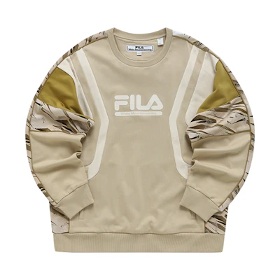 FILA White Mountaineering Pullover Sweatshirt Casual Fashion Mica Color T11M217203F-LK