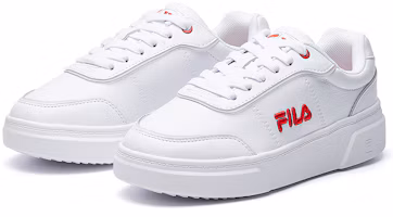 Lookbook Fila 斐樂 x Wilson 聯名款 潮流復古 低筒休閒板鞋 白紅