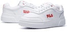 Shop FILA x Wilson Court Low 'Putih Merah' F12M031302FFW