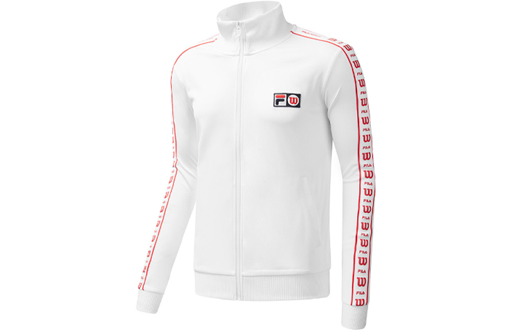 FILA Wilson Striped Knit Jacket White A11M033501F-WT