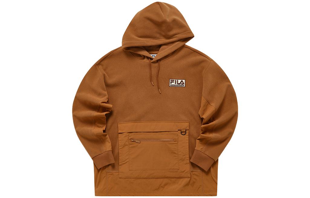 FILA WM Baishan Brown Loose Fit Drawstring Hoodie T11M217206F-BN