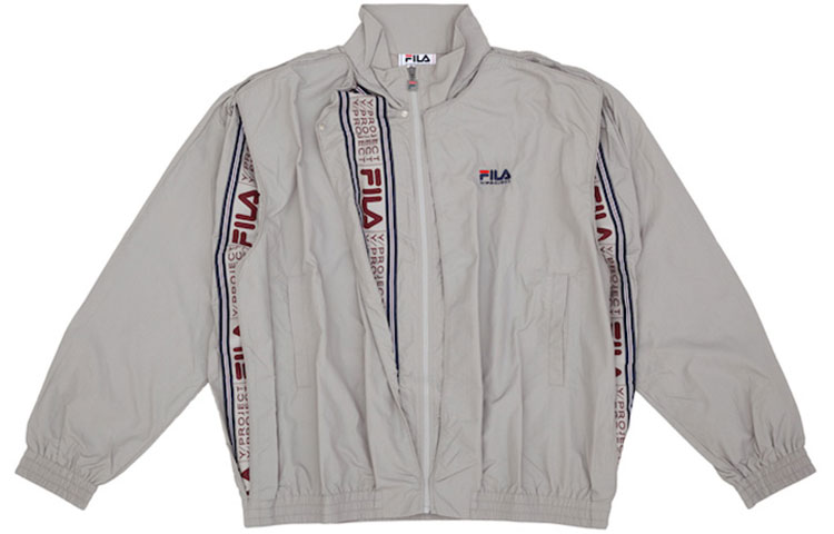 FILA Y/Project Oversized Letter Woven Jacket Unisex Grey F71U225701F-MG