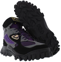 Shop FILA 斐樂 Yak 靴 圓頭舒適 高幫 跑步鞋 男款 紫色