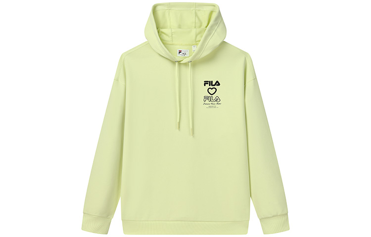 FILA Yellow Hoodie with Letter Logo Design F11M219211F-YE