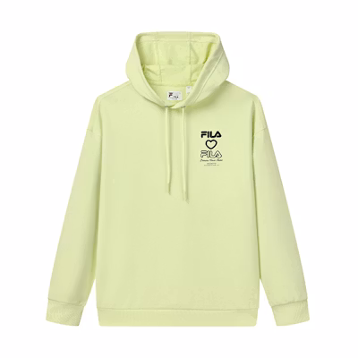 FILA Yellow Hoodie with Letter Logo Design F11M219211F-YE