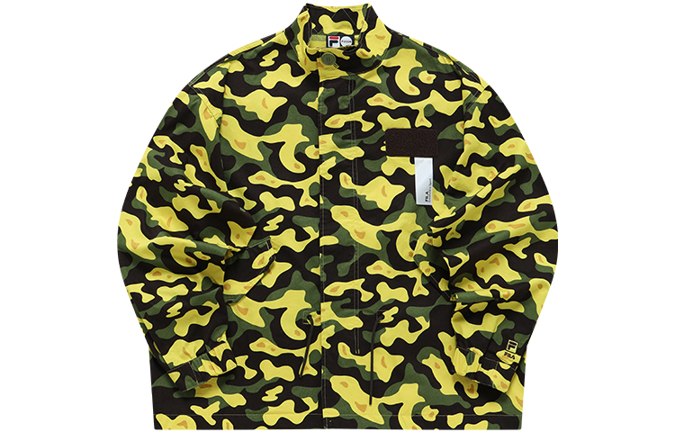 FILA Yellow Lightweight Track Jacket with Stand Collar - Unisex T81U216751F-YE