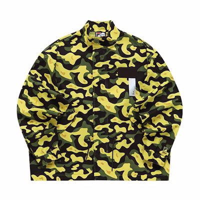 FILA Yellow Lightweight Track Jacket with Stand Collar - Unisex T81U216751F-YE