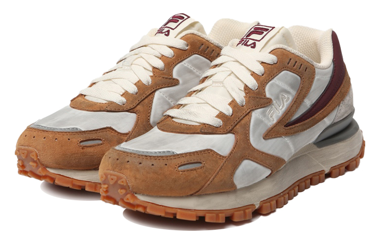 FILA Zagato Washing Low Top Running Shoes Grey/Brown 圖 2